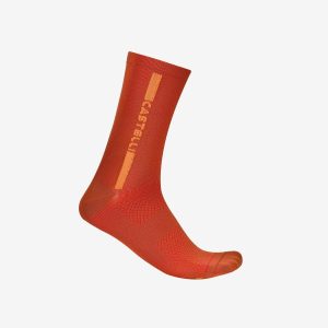 Meias CASTELLI LINEA LOGO 15 Paprika