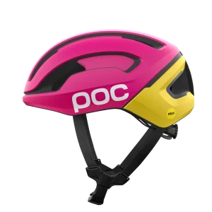 Capacete Estrada POC OMNE AIR MIPS Logo Rosa/Amarelo