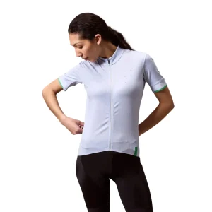 Maillot ENDURA FS260 PRINT Mulher Mangas Curtas Aero Blue