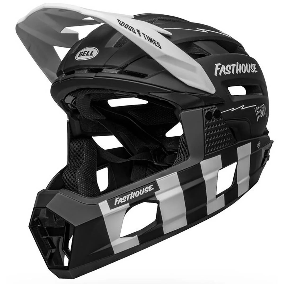 Capacete BTT BELL SUPER AIR R MIPS FASTHOUSE Preto/Branco
