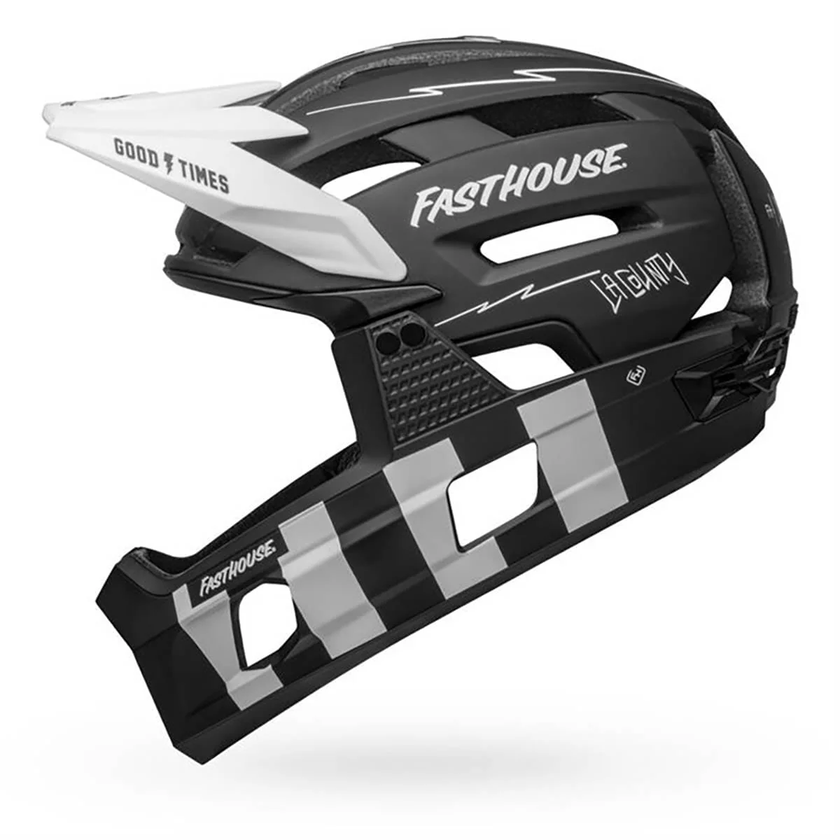 Capacete BTT BELL SUPER AIR R MIPS FASTHOUSE Preto/Branco - Image 3