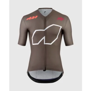 Camisola ASSOS EQUIPE R S11 We are the A Mangas Curtas Castanho