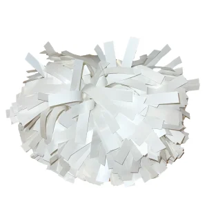 Metallic white pom pom