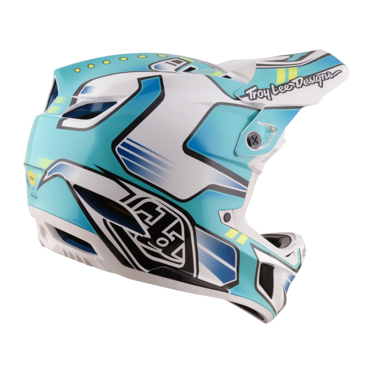 Capacete VTT TROY LEE DESIGNS D4 COMPOSITE MIPS CREST REAL Verde - Image 6
