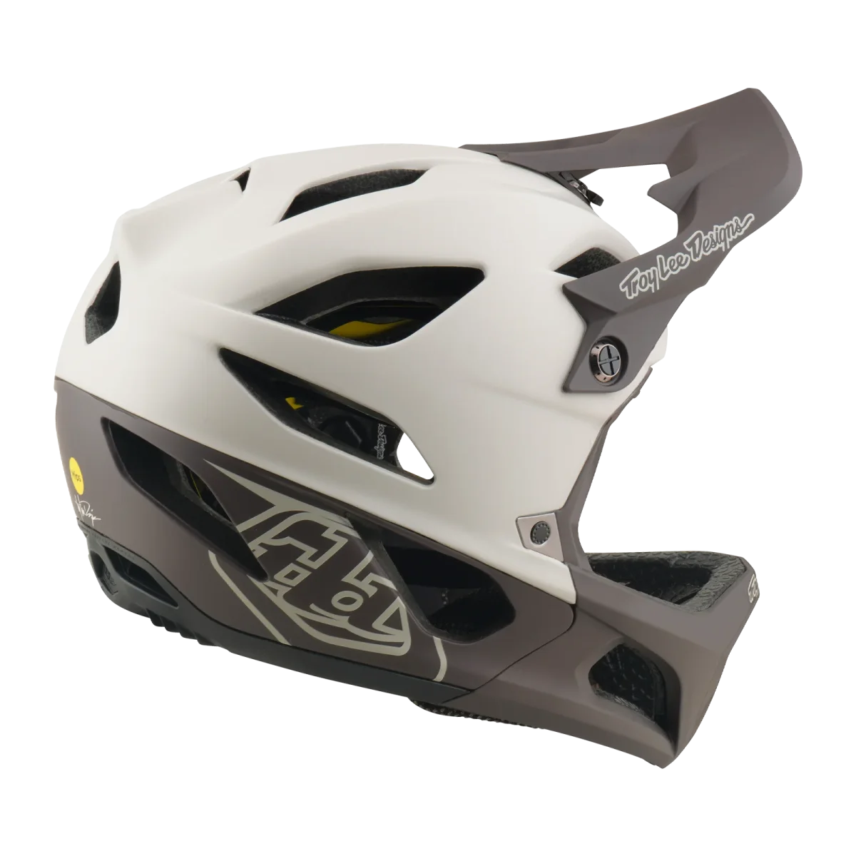 Capacete MTB TROY LEE DESIGNS STAGE MIPS DRONE PUMICE Branco - Image 7